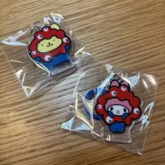 クロミ　ポムポムプリン　めじるしアクセサリー ミャクミャク　ガチャ