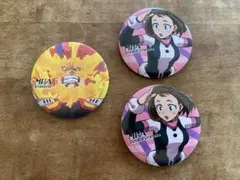 僕のヒーローアカデミア ヒロアカ 缶バッジ 3点セット 麗日お茶子 エンデヴァー