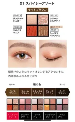 マキアージュ カスタマイズアイカラー アソート 01スパイシーアソート