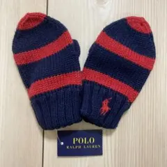 Polo Ralph Lauren ネイビー レッド ミトン