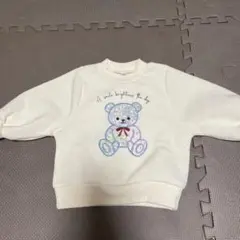 クマ刺繍スウェット 90サイズ