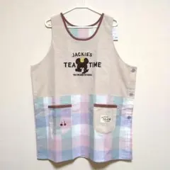 くまのがっこう　ジャッキー　TEATIME　エプロン　3L−4L