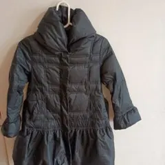キッズ用黒のダウンコート130cm