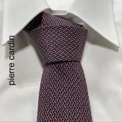 TG1493 pierre cardin パターン柄 シルク ネクタイ