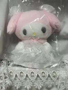 サンリオ　レディマイメロディ　マスコットホルダー　ホワイト 最安