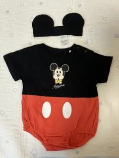 Disney Baby ミッキーマウス ロンパース ヘアバンド　70-80