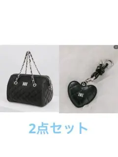 Darich ハートロゴマルチチャーム　キルティングミニボストンバッグ