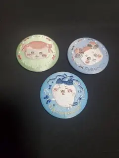 ちいかわ 刺繍缶バッジビスケット２ ハチワレ くりまんじゅう　古本屋
