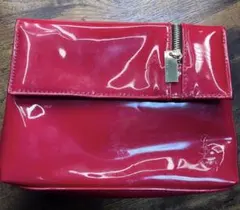 【美品】イヴサンローランボーテ　レッドポーチ