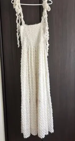 Heather ジャガードフリルキャミワンピース ホワイトのサムネイル