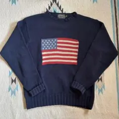 90s POLO COUNTRY Ralph Lauren 星条旗 ニット