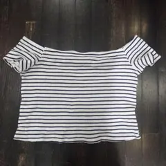 H&M DIVIDED 半袖ストライプTシャツ Lサイズ