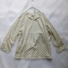 new yorker ニューヨーカー　アイボリー ドット柄 長袖　チュニック