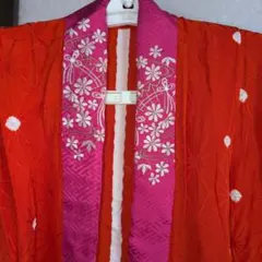 子供着物　七五三　長襦袢　昭和レトロ　古着