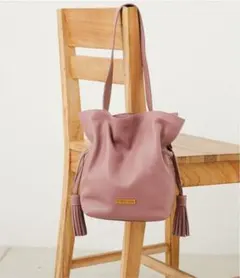 Giorgia Vilani ピンクレザーショルダーバッグのサムネイル