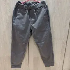 ユニクロ　グレー 長ズボン 100cm ウエストゴム