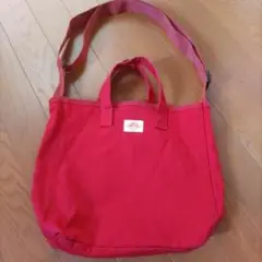 ダントン レッド トートバッグ 調節可能ショルダー