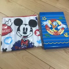 ミッキー ドナルド ハンドタオル 2点セット