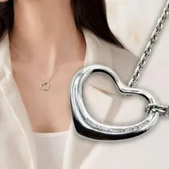 TIFFANY&Co. オープンハート 22mm ネックレス SV925 780