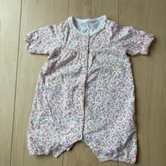 ミキハウス　ロンパース　50-60 女の子　花柄
