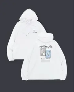 Mark Gonzales ホワイトパーカー