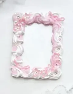 ホイップデコ　B8硬質トレカケース　ホワイト　ピンク　ミックス　お花