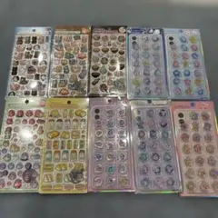 ボンボンドロップシール　おはじきシール　10枚セット