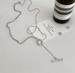 マンテルネックレスロング3way仕様シルバー