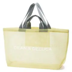 DEAN & DELUCA メッシュトートバッグ シトラスイエロー BIGサイズ