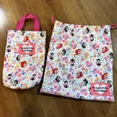 バースデイ　ディズニー　プリンセス　シューズケース　巾着　2枚セット　美品