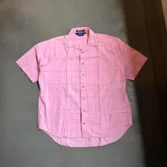 80s ~ 90s woolrich 開襟 半袖シャツ チェックのサムネイル