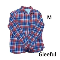 Gleeful チェック柄 長袖シャツ レッドMサイズのサムネイル