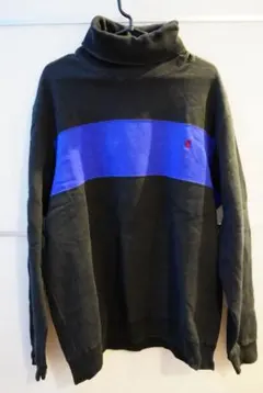 ポロラルフローレン スウェット L 黒 青 ロゴ