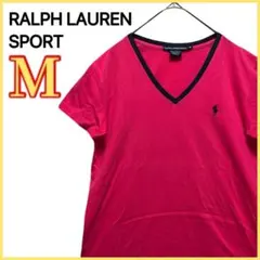 【RALPH LAUREN SPORT】 Vネック 半袖 Tシャツ 刺繍のサムネイル