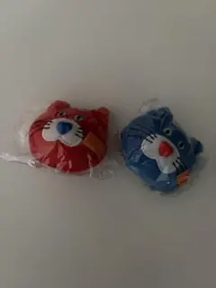 mojojojo フェイスマスコット モジョジョジョ 赤・青ネコ　セット