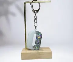 レジンキーホルダー　数字チャーム　ハンドメイド　オーダーメイド　チャーム