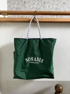 ★ノマディス NOMADIS緑グリーンリバーシブル大きめビックトートバッグ★のサムネイル
