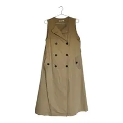 SNIDEL（スナイデル）ノースリーブトレンチコート　ロングジレ　ワンピース