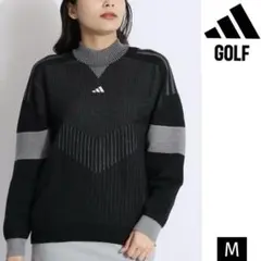 adidas アーカイブグラフィック モックネック 長袖セーター M ブラック