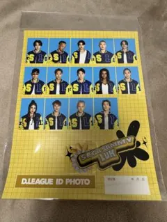 Dリーグ　証明写真風シートシール　SEGASAMMYLUX
