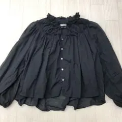 audrey and John Wad ブラウス M 黒 【古着】【中古】【送料無料】 2026年最新】audrey and john wad レディース 長袖 シャツ・ブラウスの