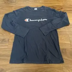 Champion ロングスリーブ Tシャツ X-LARGE ネイビー