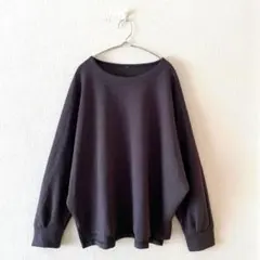 ☆トレーナー サイドスリット ドルマンスリーブ カジュアル 大きいサイズ LL