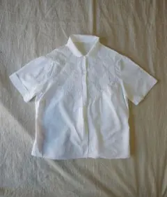 ヴィンテージ 丸襟半袖ブラウス・シャツ ヨーロッパ古着