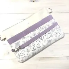 ハンドメイド　オーガナイザー　マチなし大きめ　ショルダータイプ　デコレクションズ