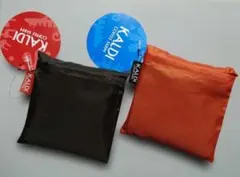 カルディ エコバッグ いきものがたり グレー&ブルー KALDI