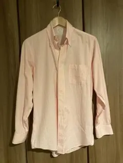 Brooks Brothers Milano 長袖シャツ 15-32 ピンク