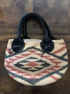 キャセリーニ　Casselini かごバッグ　ハンドバッグ　ネイティブ　巾着