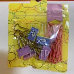 クリップ×クリップ　(ゼムクリップ20個、ダブルクリップ6個)