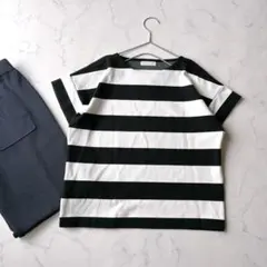 サロンアダムエロペ　ボーダー 半袖 Tシャツ　フリーサイズのサムネイル